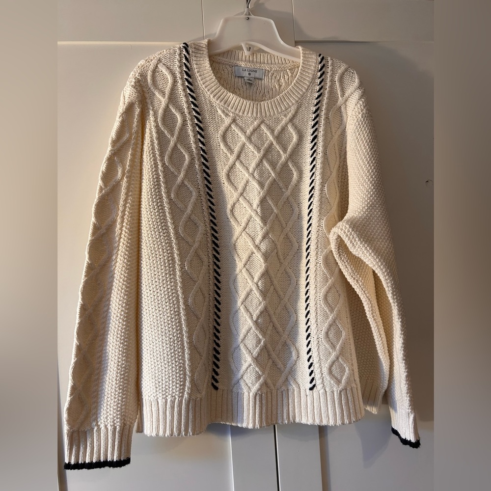 La ligne cream sweater size 1x excellent condition.